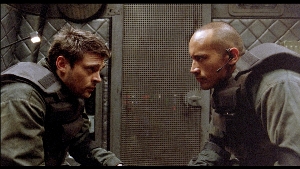 Karl Urban and The Rock recreate a classic scene from Alas Smith and Jones.