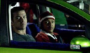 Lucas Black and Shad 'Bow Wow' Gregory Moss - in a tricked-up (I can hardly bring myself to say it) ... VW Touran!!!