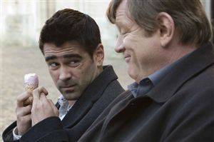 Colin Farrell and Brendan Gleeson discover what Belgians use for sprinkles.
