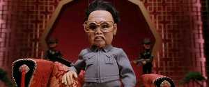 Stereotypical North Korean baddie Kim Jong Il ... 'herro!'
